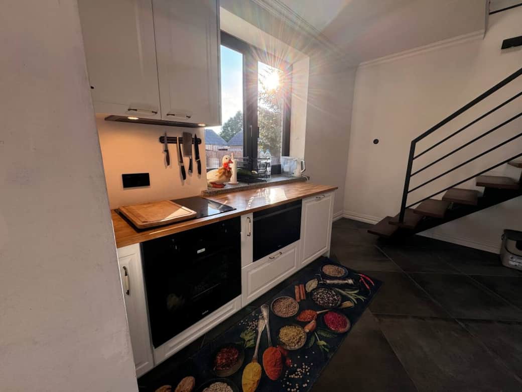 The kitchen is handmade and handcrafted to perfection without destroying the charm The kitchen is handmade and handcrafted to perfection without destroying the charm