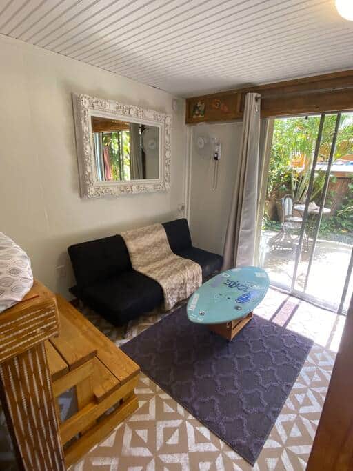 Living area with exclusive patio