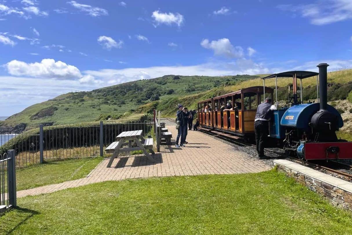 Groudle Glen and miniature railway near Douglas