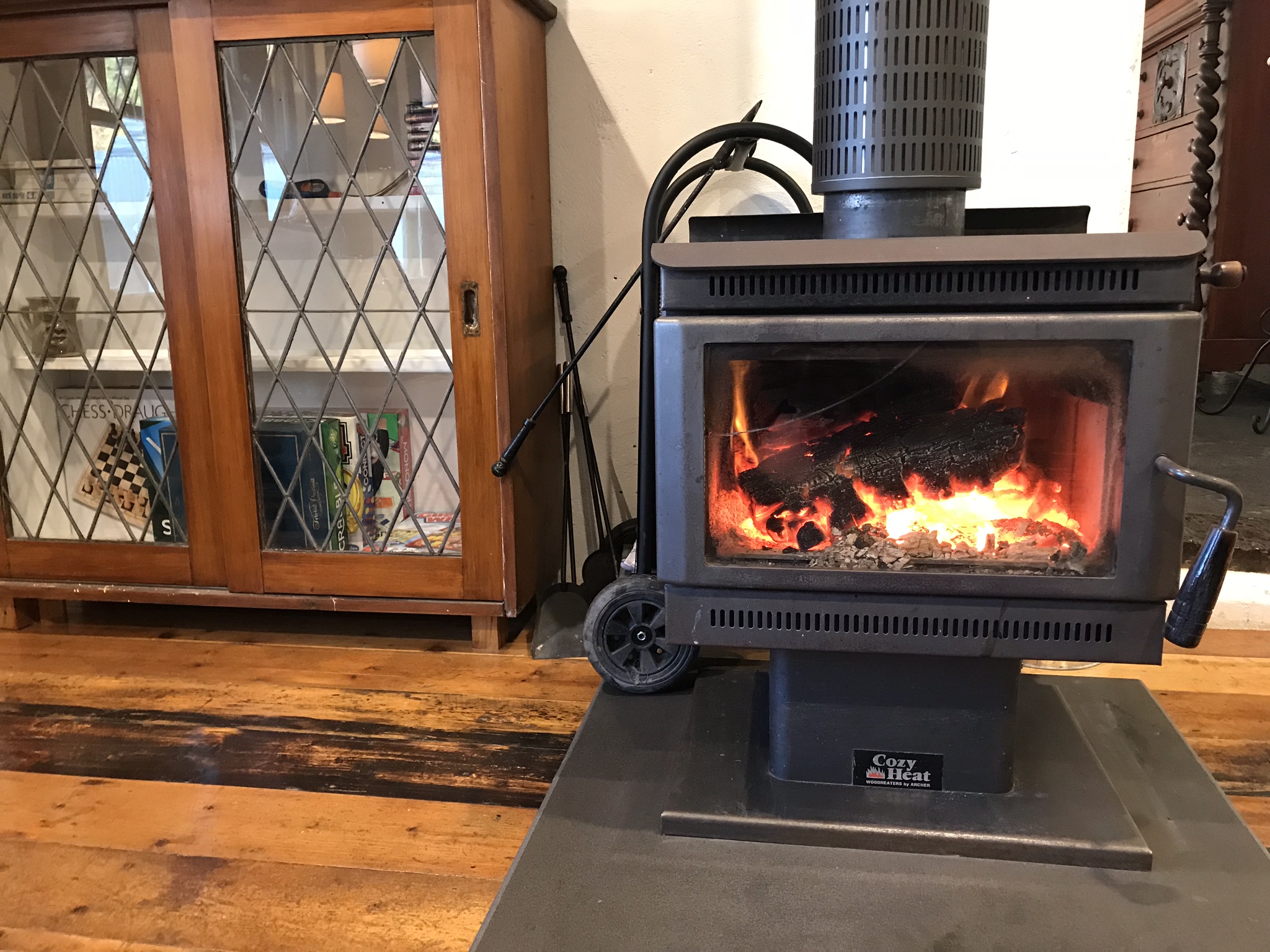 Cozy Fireplace in Winter
