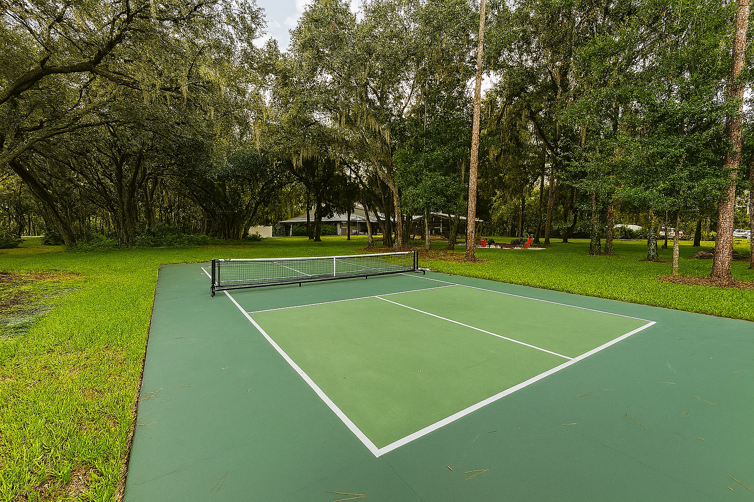 Private pickleball court