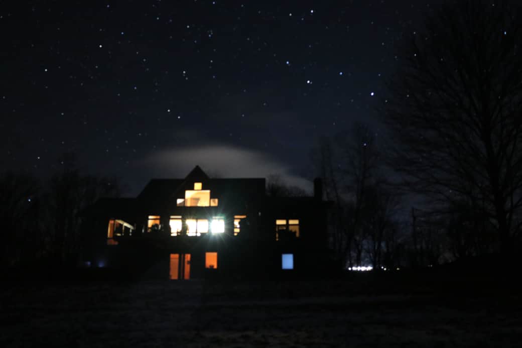 Milky Way is in full display in the mountains