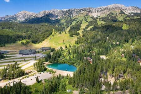 Bridger Bowl base area and Bridger Pines subdivision