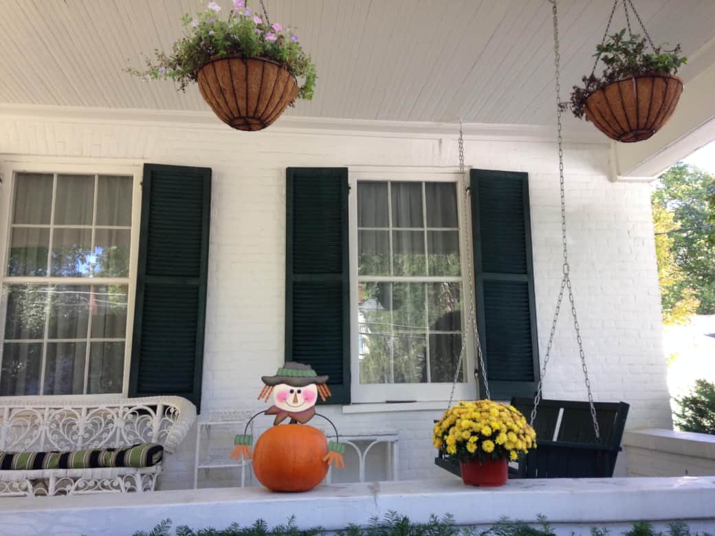 Front Porch in the Fall Season