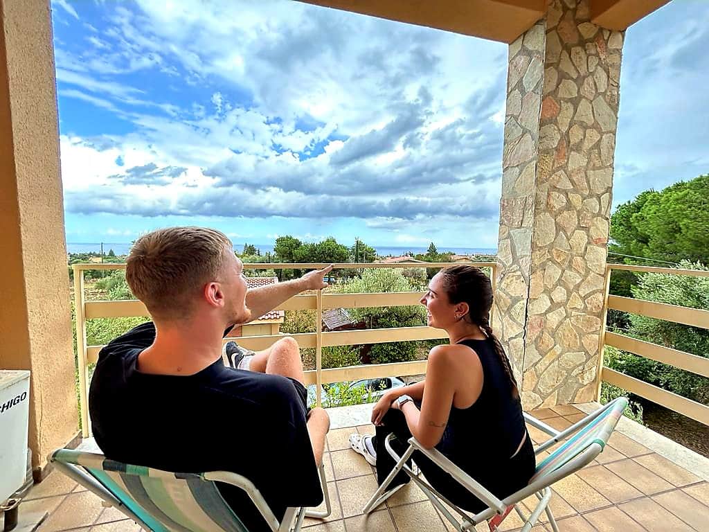 vue depuis le balcon