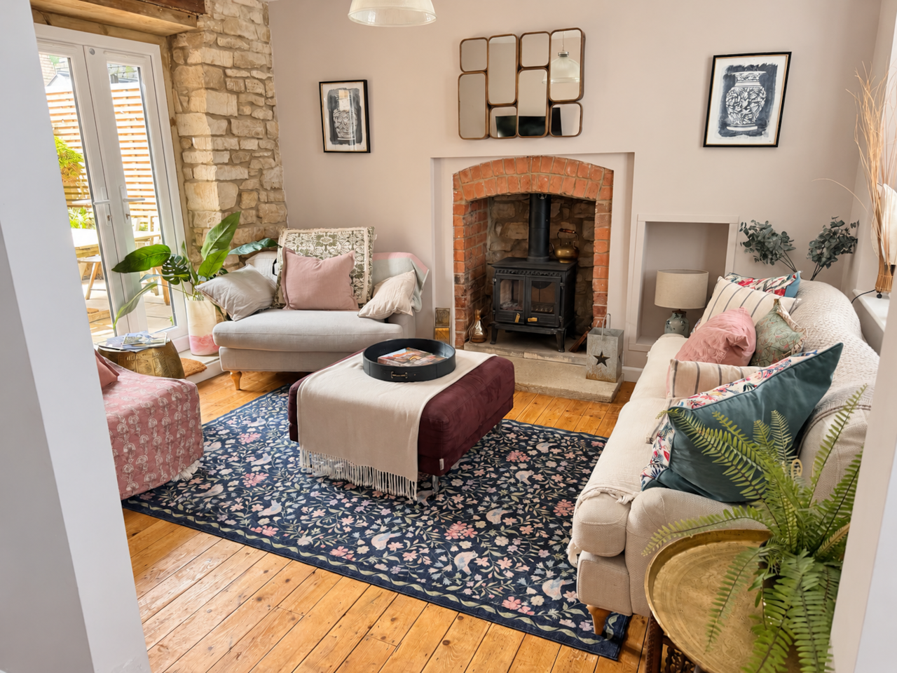 Stylish living room for relaxing together