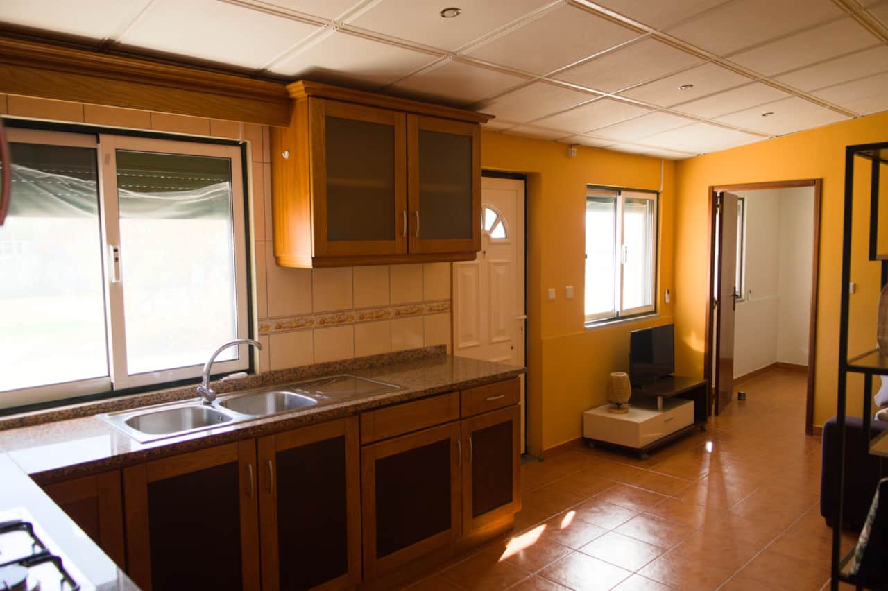 Living room and kitchen