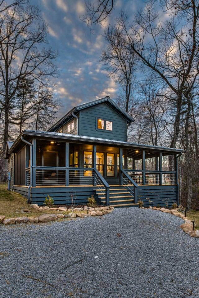 Enjoy the wrap around deck