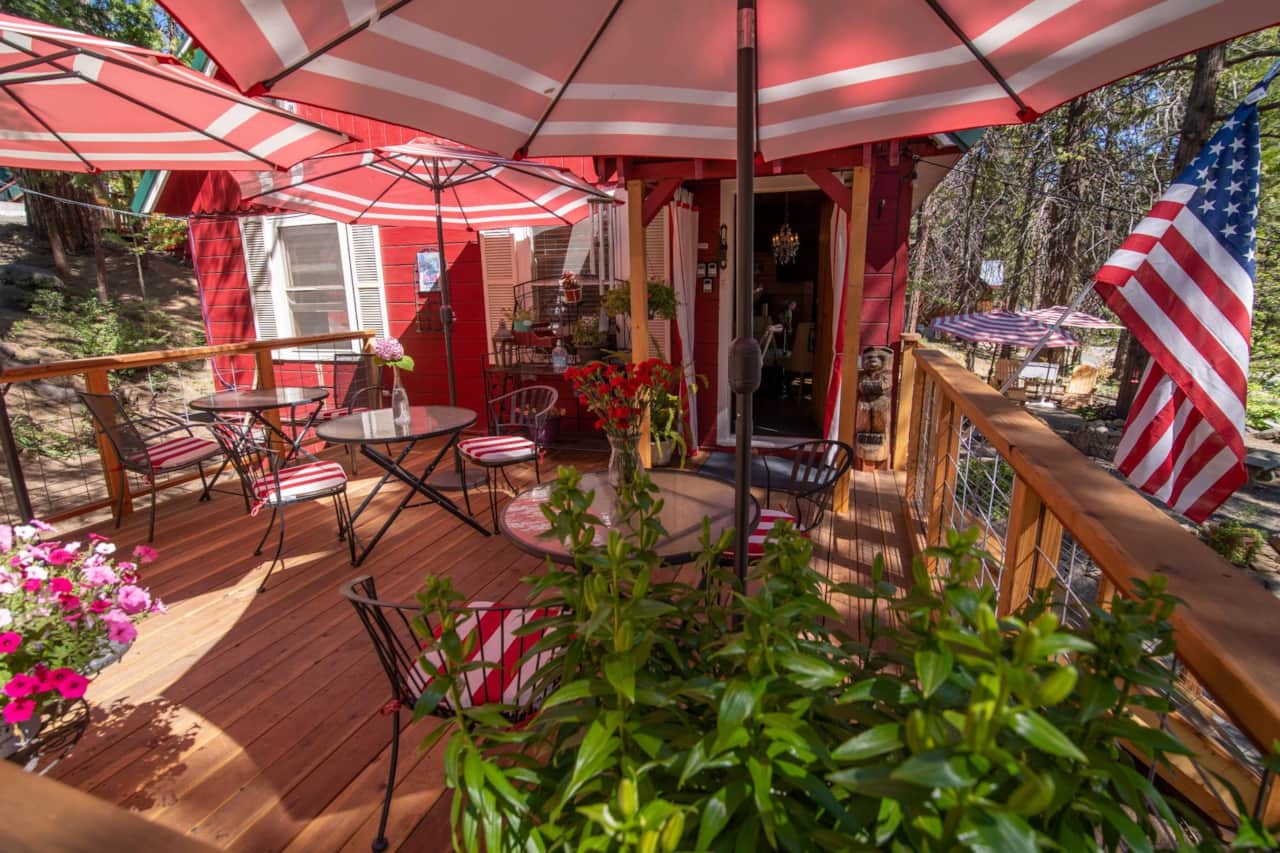 Summer months enhance our garden like setting in the mountains!