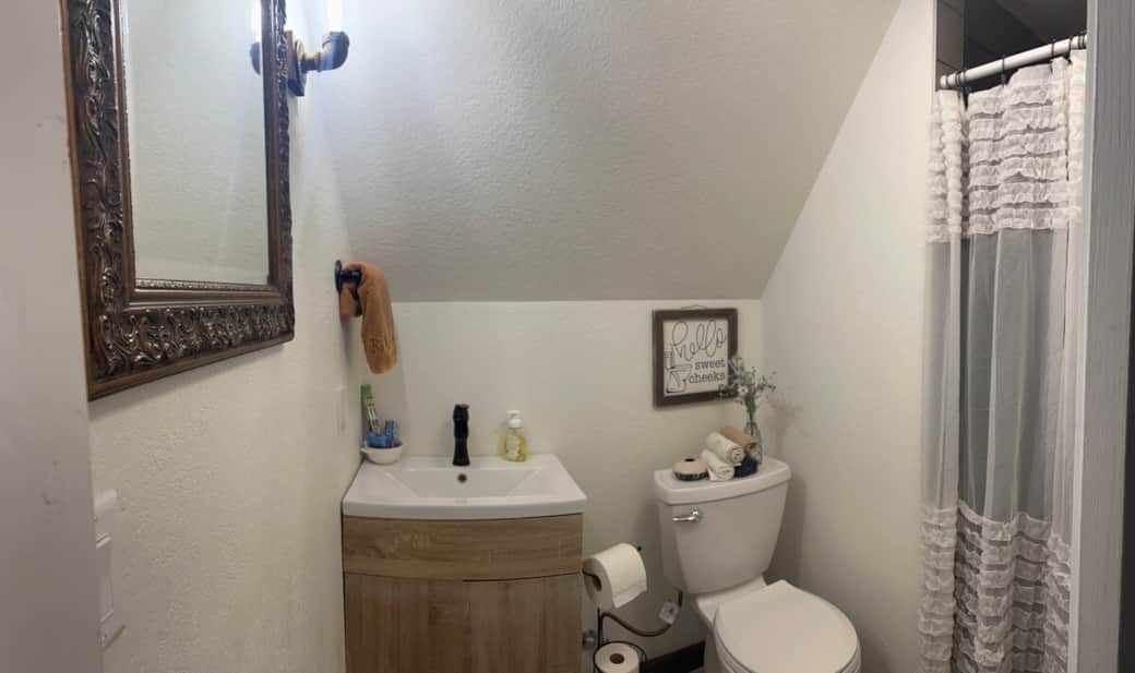 Bathroom with walk-in shower!