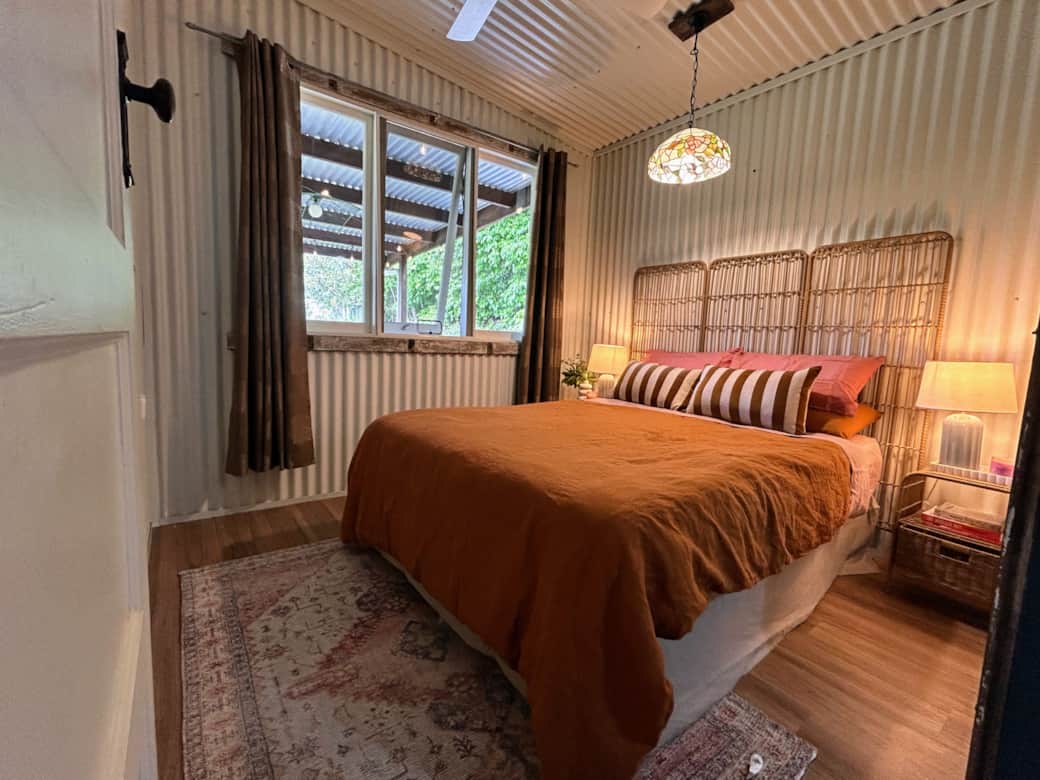 Sanctuary 'Earth' bedroom with freshly laundered linen and warm natural textures for cosy rest Sanctuary 'Earth' bedroom with freshly laundered linen and warm natural textures for cosy rest