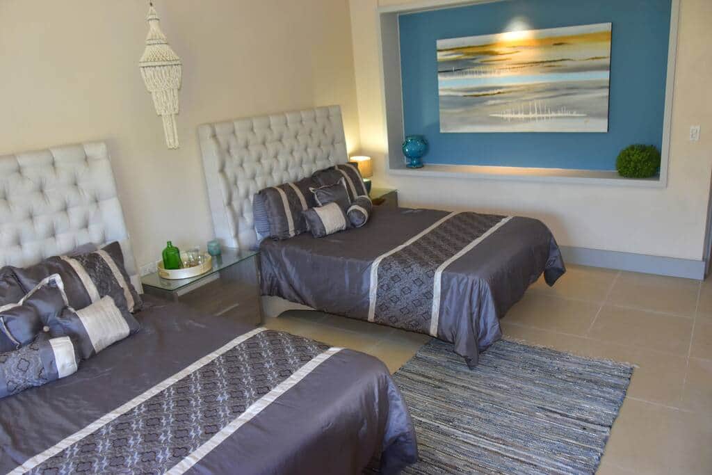 Guest bedroom with plenty of space and double beds