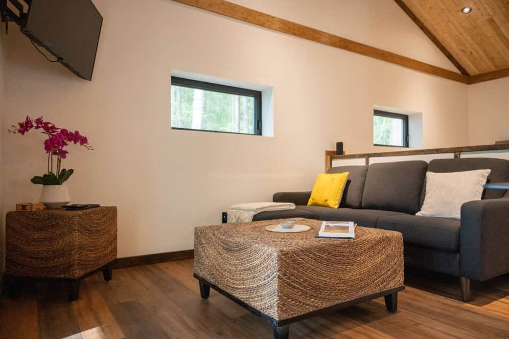 Cozy living area perfect to stream your favourite show, read a book, play a game or just simply sit back and take it in…