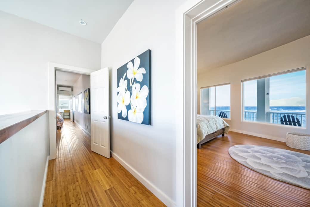 Upstairs hallway and master suite