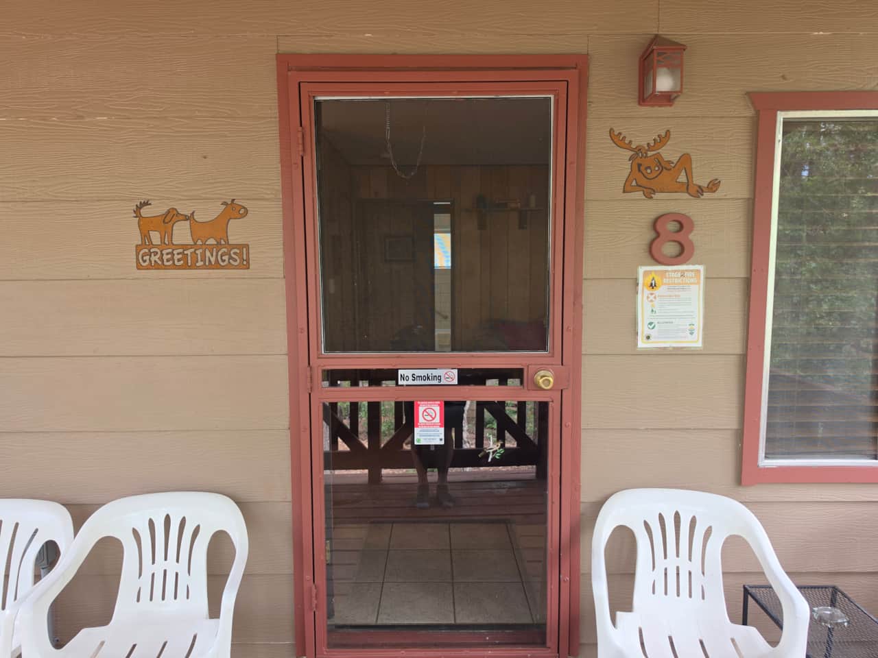 Cabin 8 Front Door
