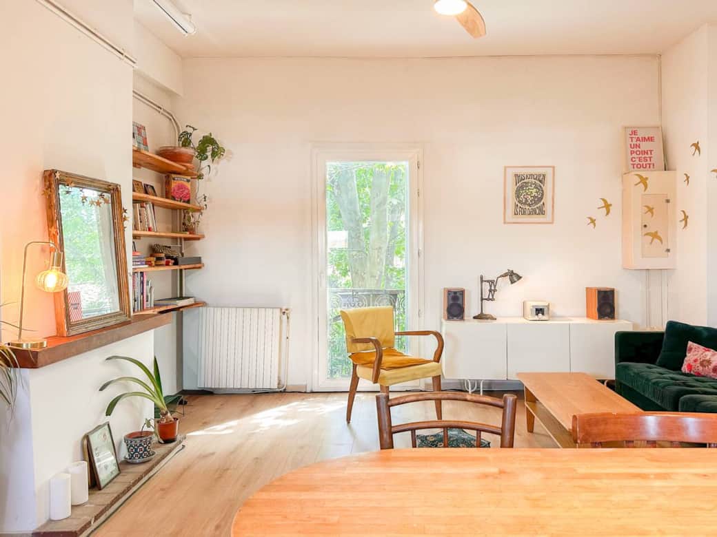 Salon avec cheminé