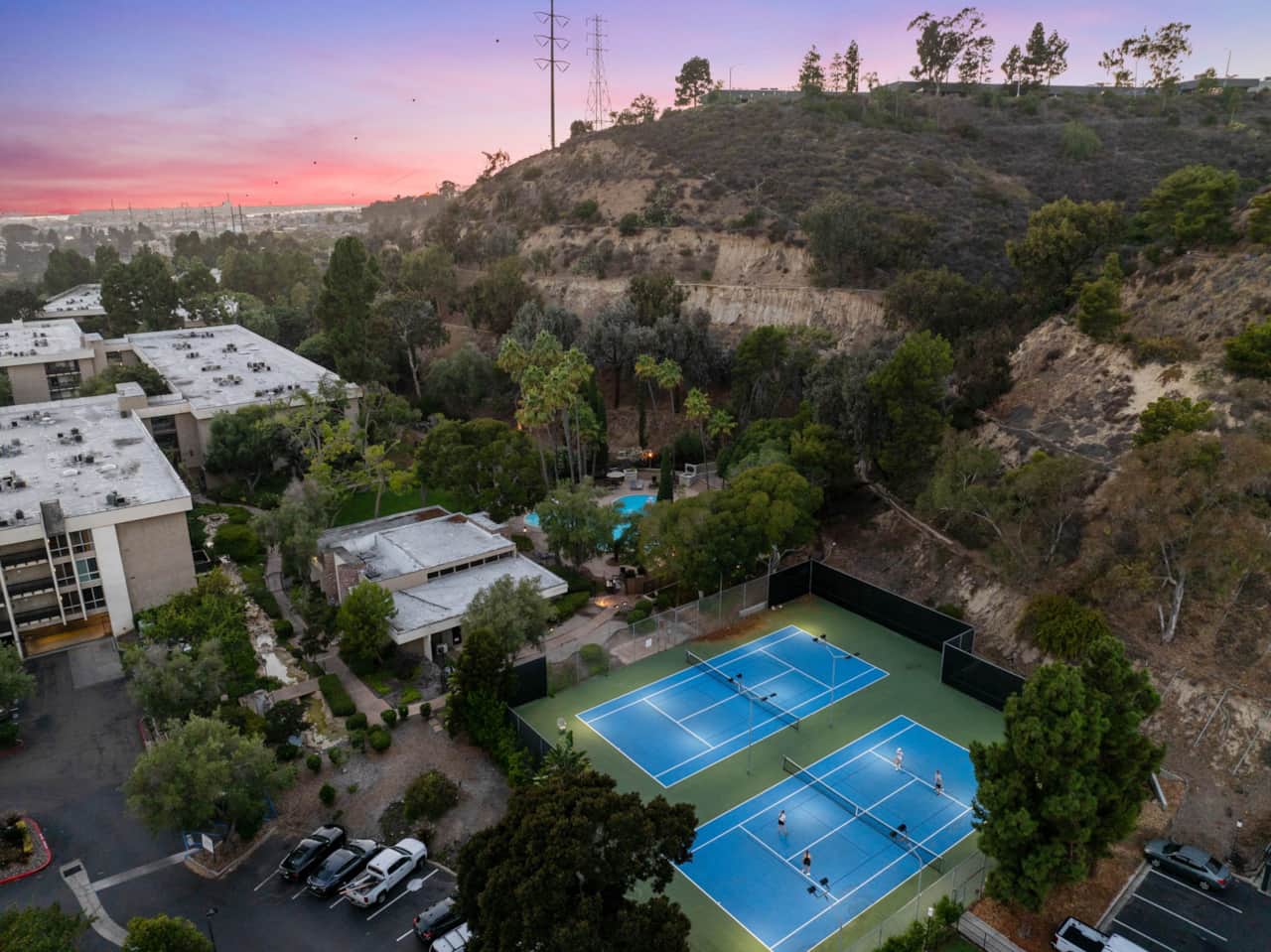 Aerial View Complex -  Tennis Courts