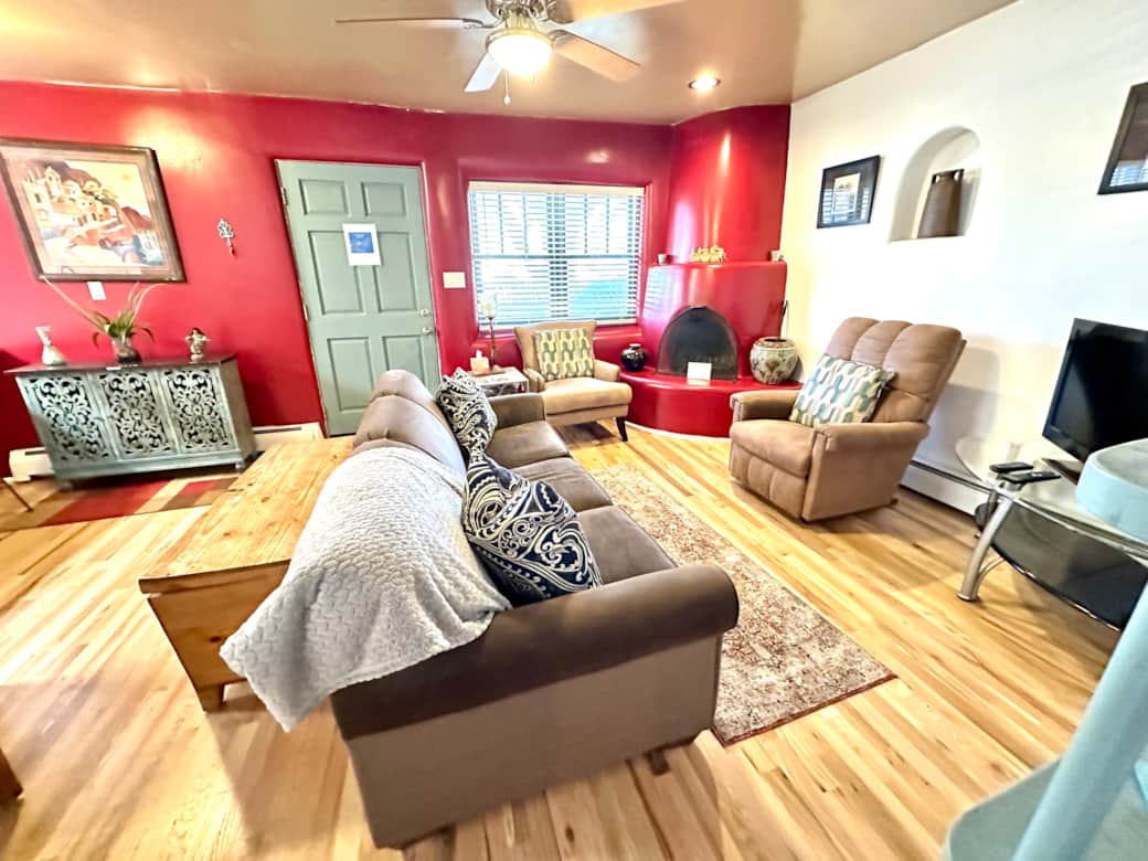 Comfortable Den with Fireplace