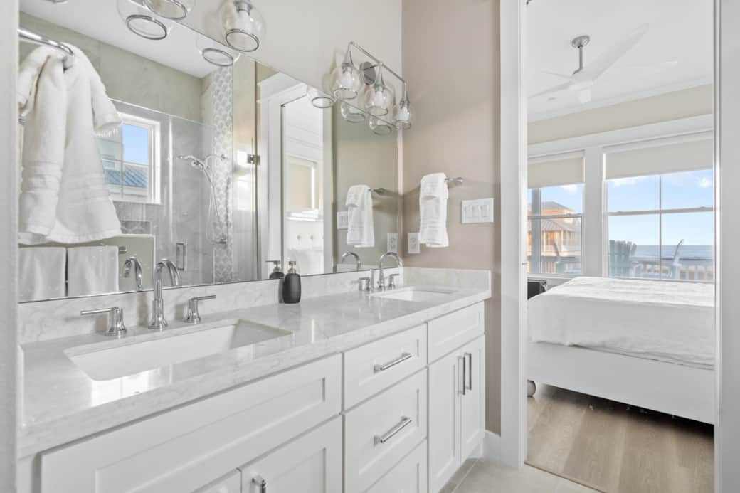 1st bathroom with large shower 1st bathroom with large shower