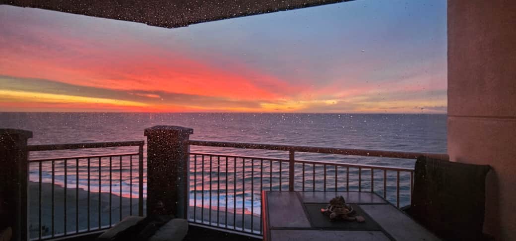 Sunrise from patio 1