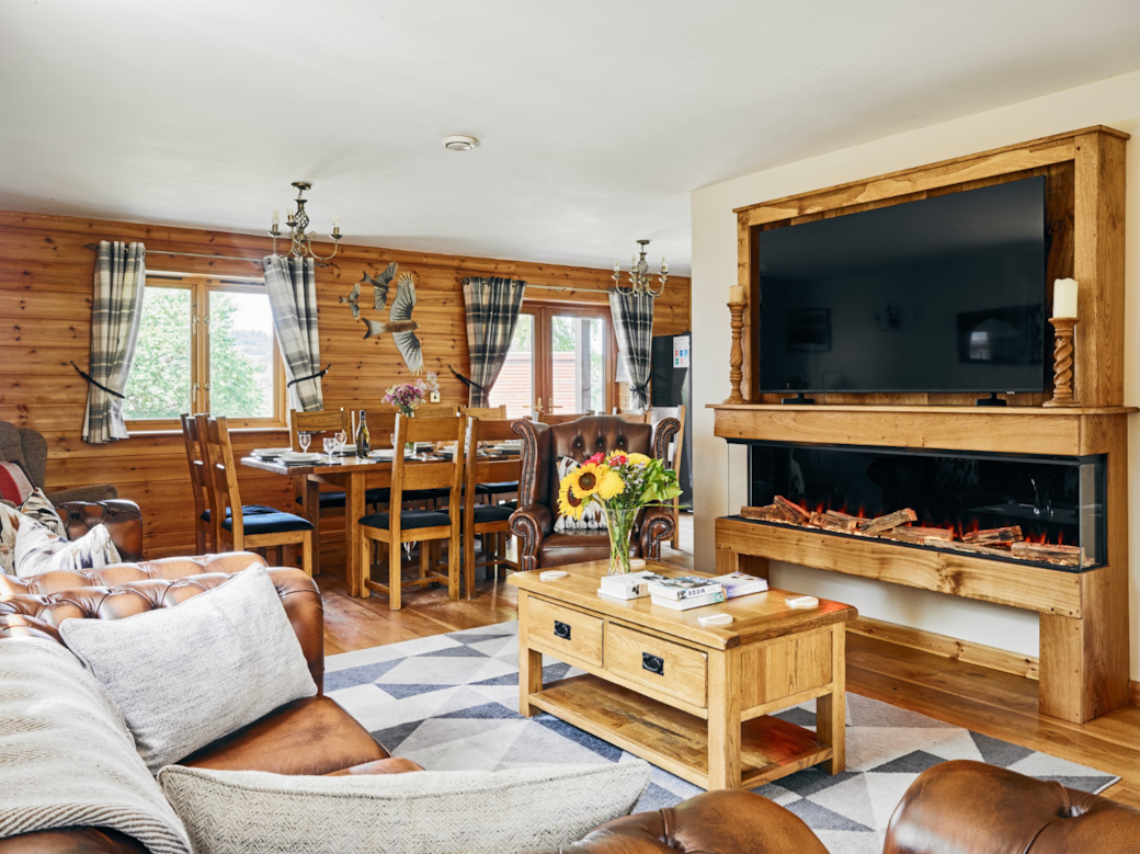 Poplars Open Plan Living Room and Dining Table