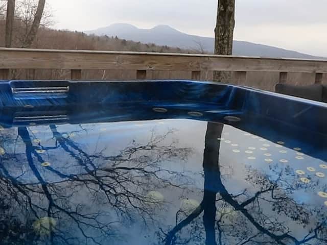 Eight person hot tub offered year round. Eight person hot tub offered year round.