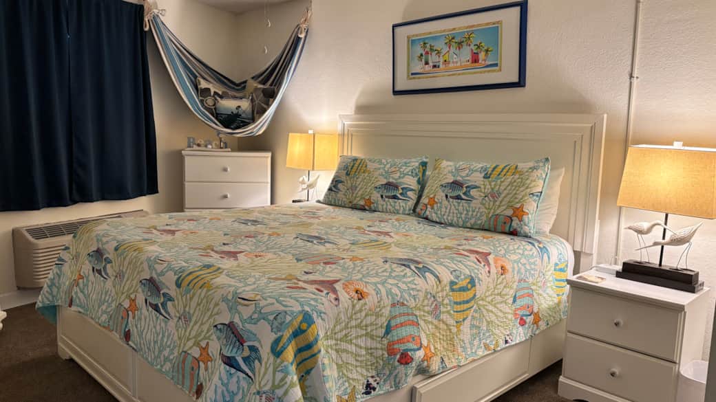 master bedroom with king bed