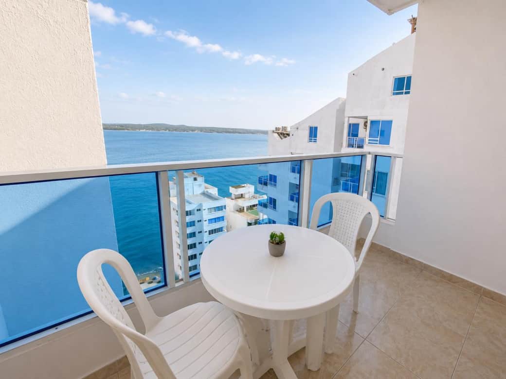 Balcón con vista al Mar Caribe