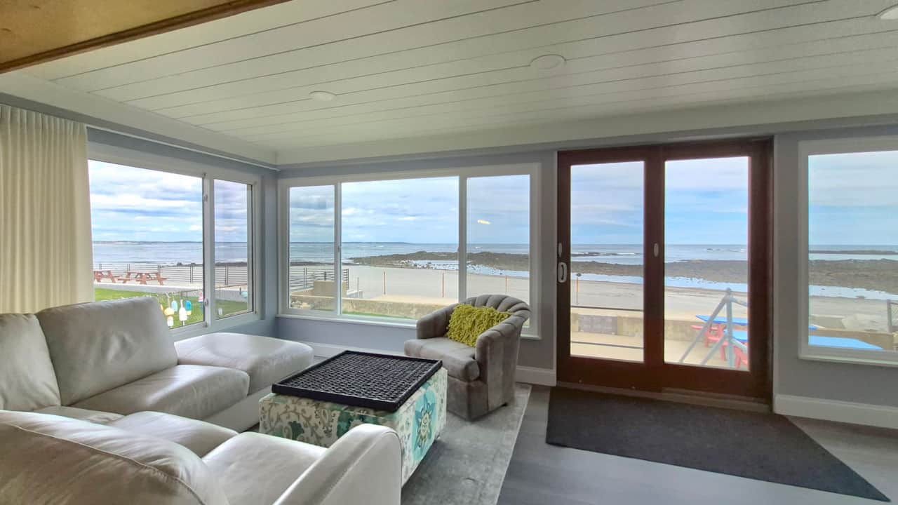 Comfortable spaces to take in the views
