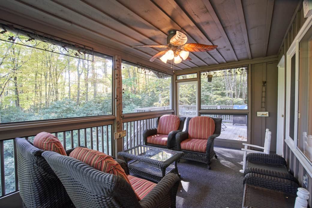 Screened in Porch - Deck View