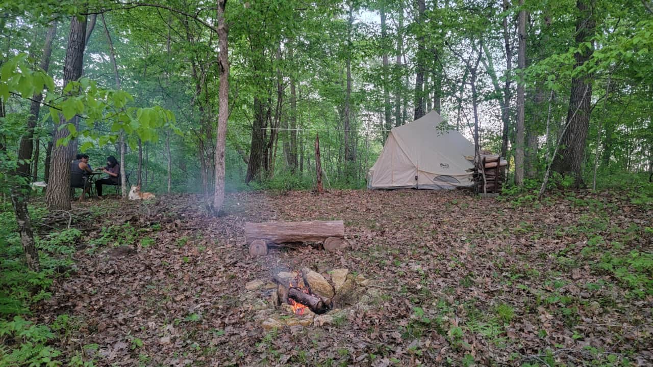 Campsite in May