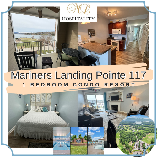 117 Pointe 1 Bedroom Lakefront Condo at Mariners SML Apartment in Bedford County