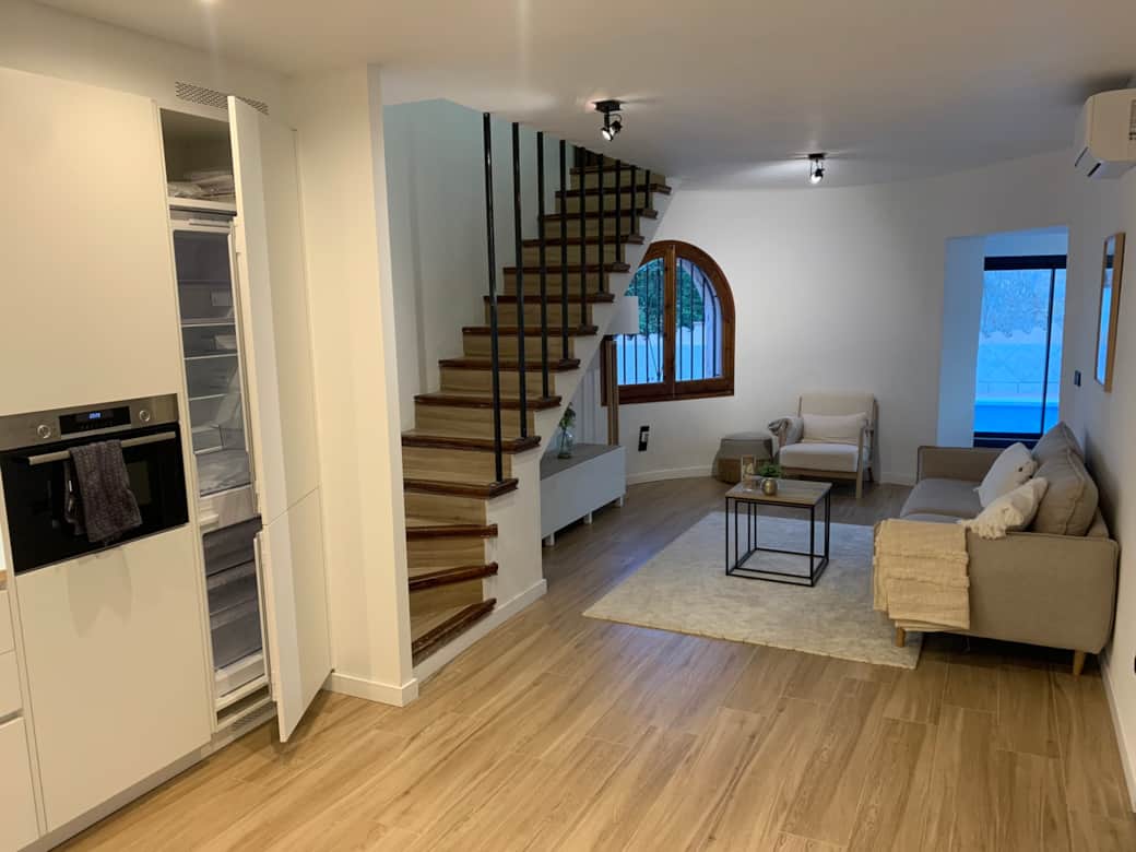 Wohnzimmer im Ferienhaus Empuriabrava