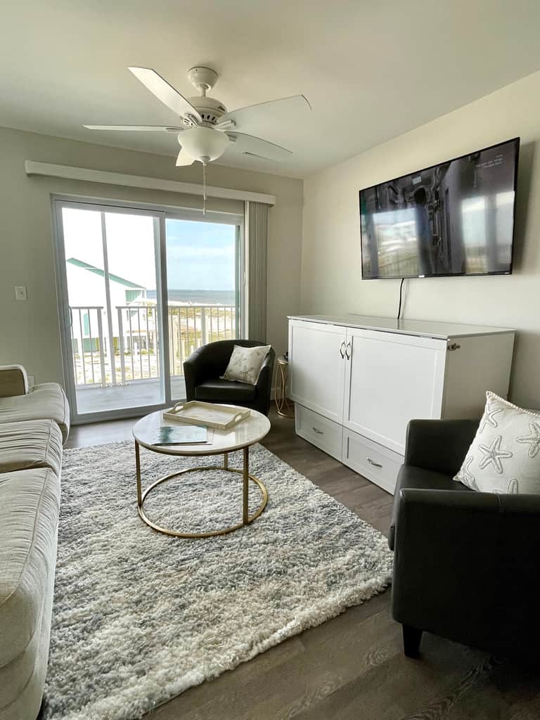 Living area with view