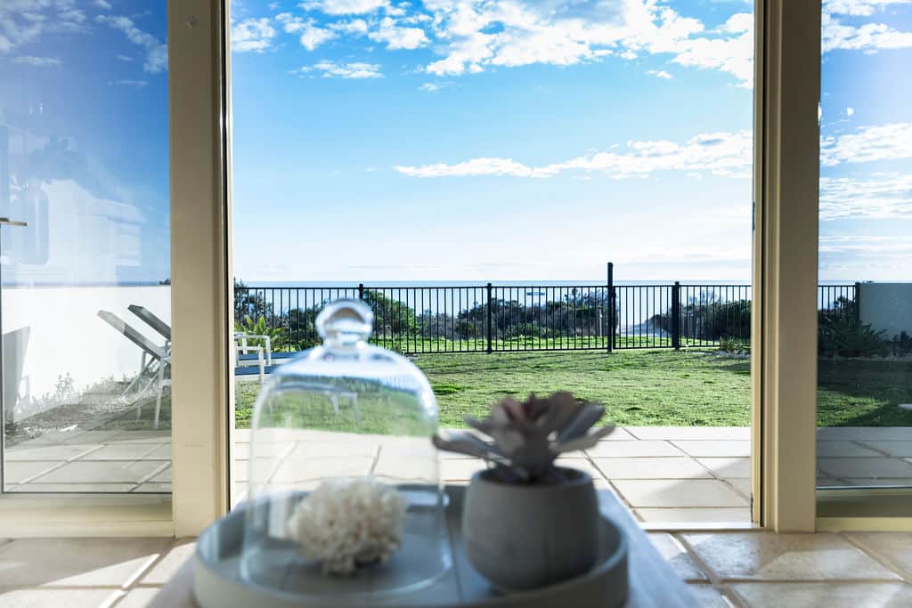 Beach Front - uninterrupted beach and ocean views from the downstairs lounge