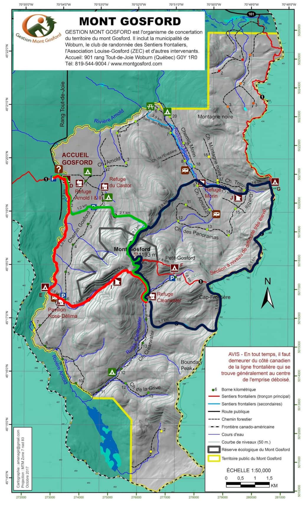 Randonné possible du Clearwater Randonné possible du Clearwater