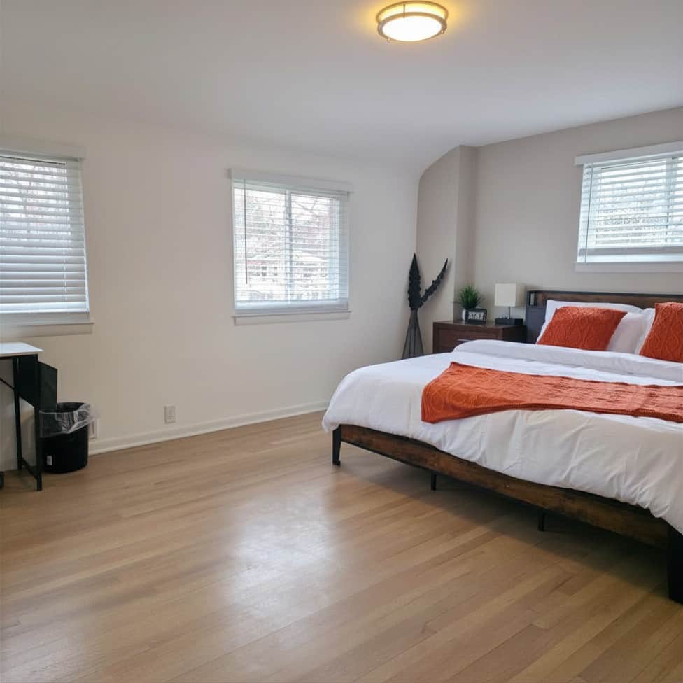 • King Bed• Two Closets• Dedicated Workspace• Lamp w/Charging Station• Alarm Clock⟬upper level⟭