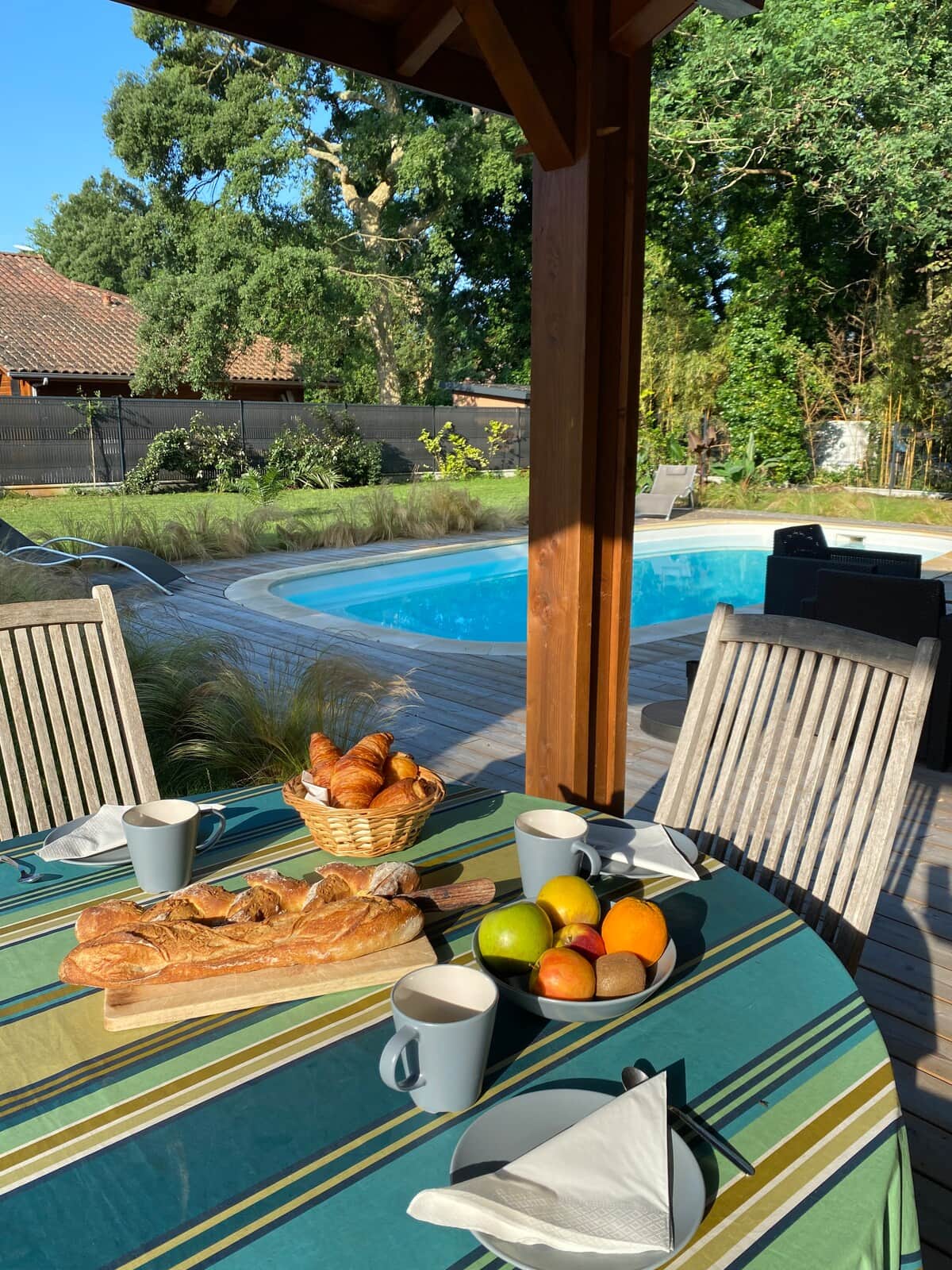 petit déjeuné au levé du soleil