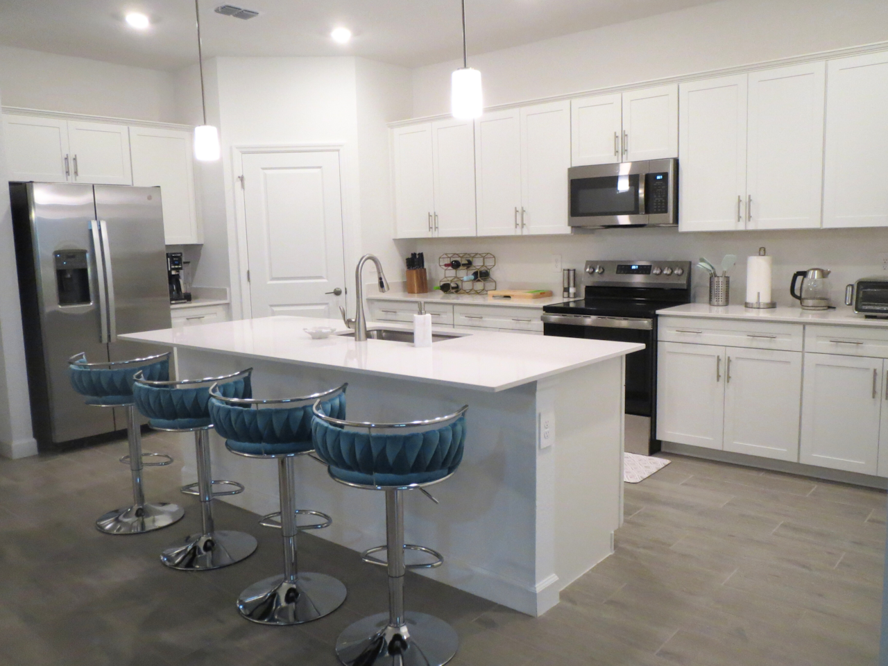 Kitchen and Island