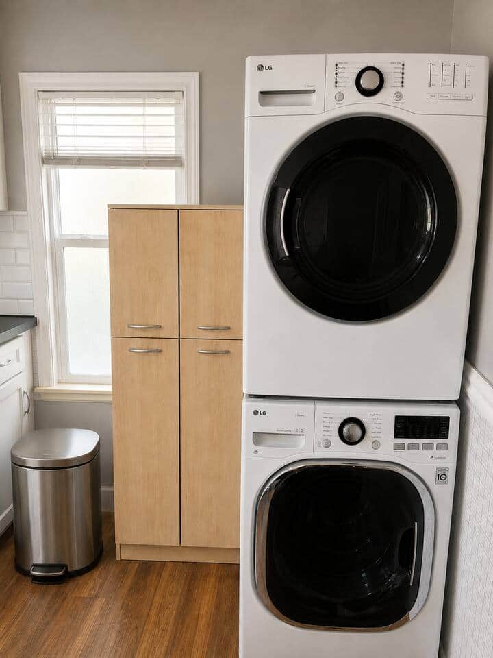 Laundry in kitchen
