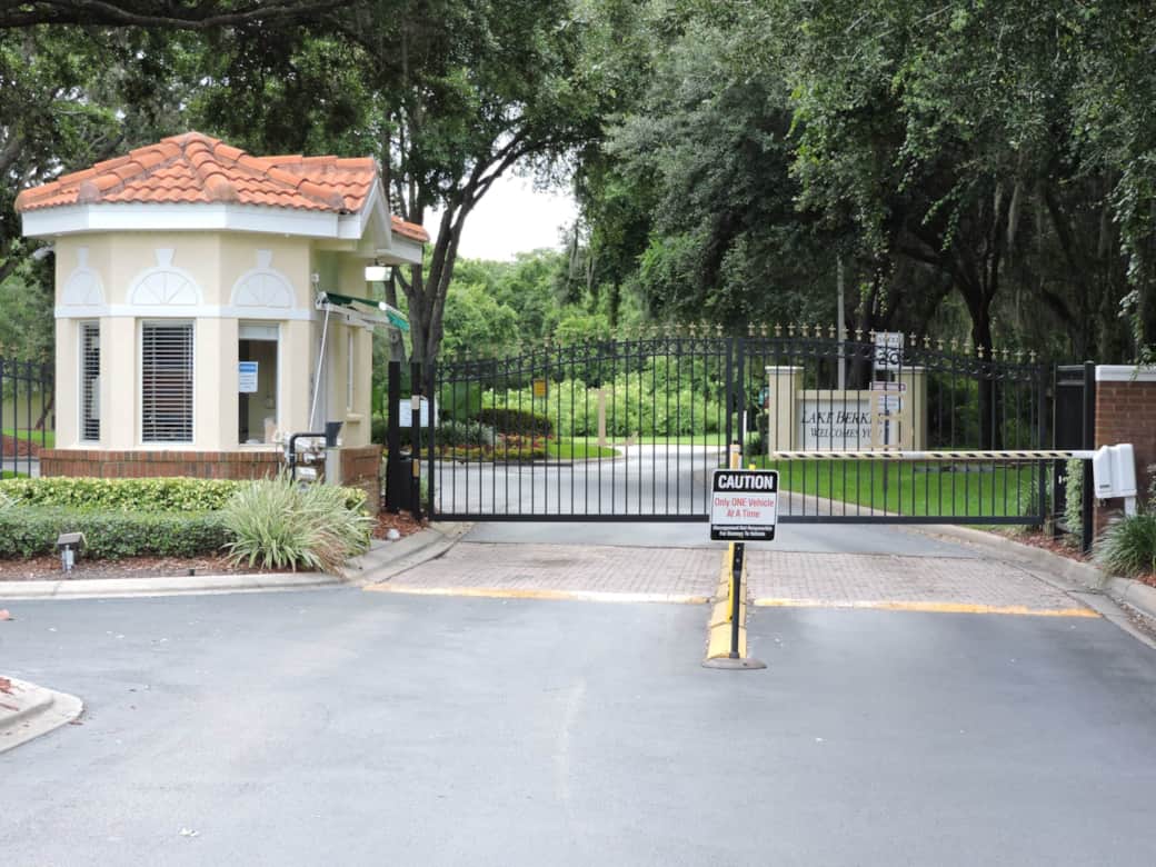 Resort gated entrance