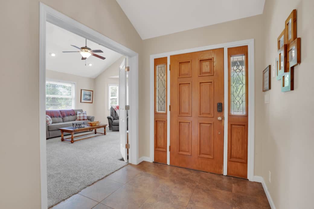 Entry way view of Family Room