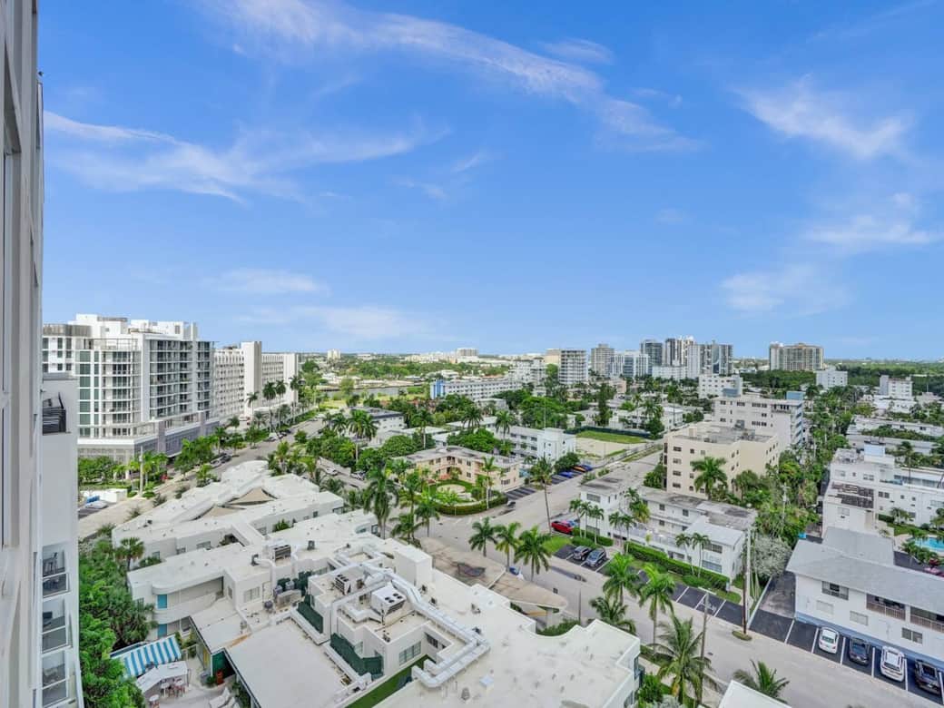 Balcony View- Intracoastal & city views with beautiful views that twinkle at night!  So peaceful!