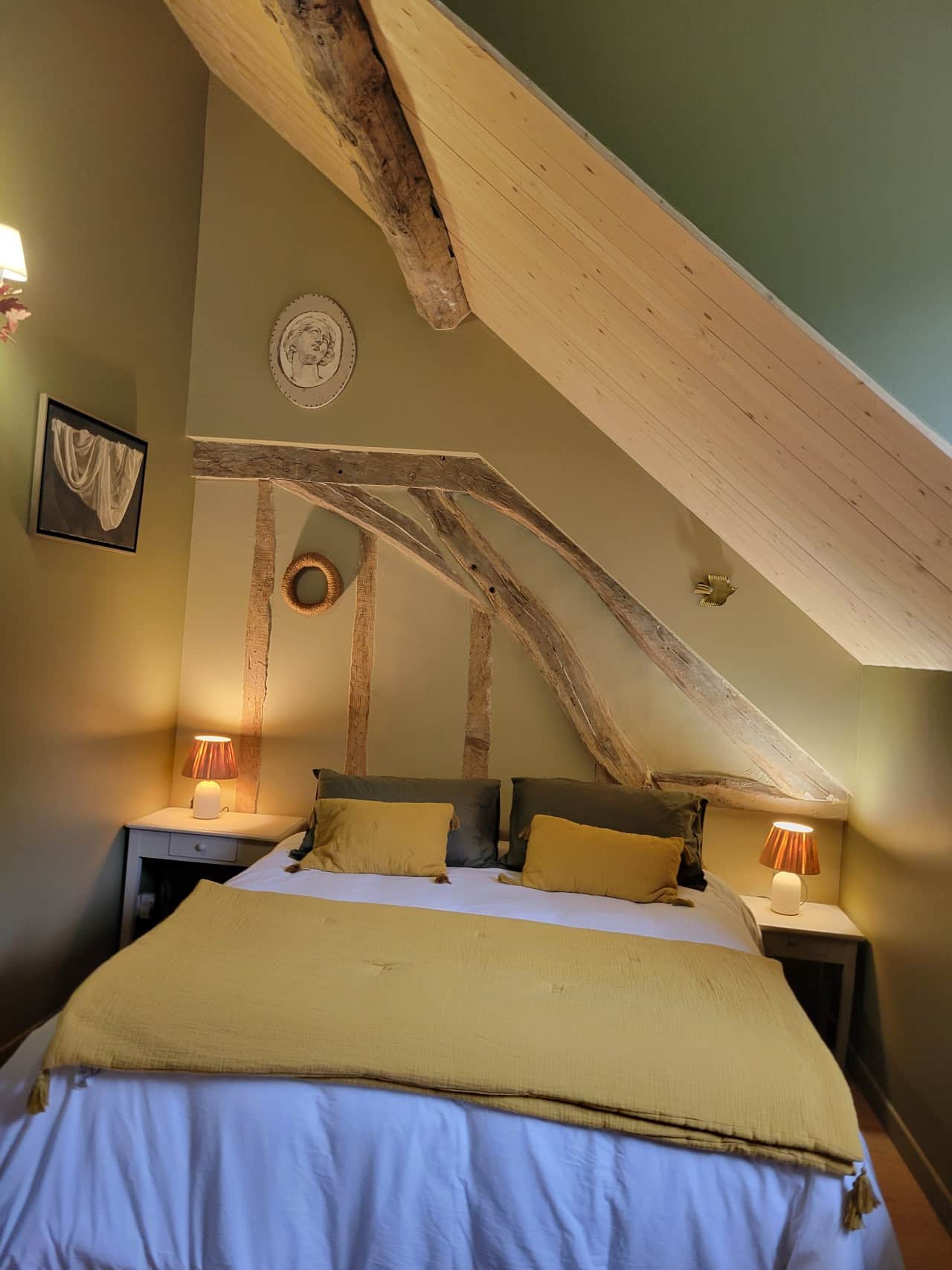Chambre double Mousse - Maison Parenthèse