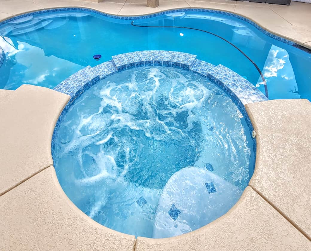 Overhead Hot Tub View