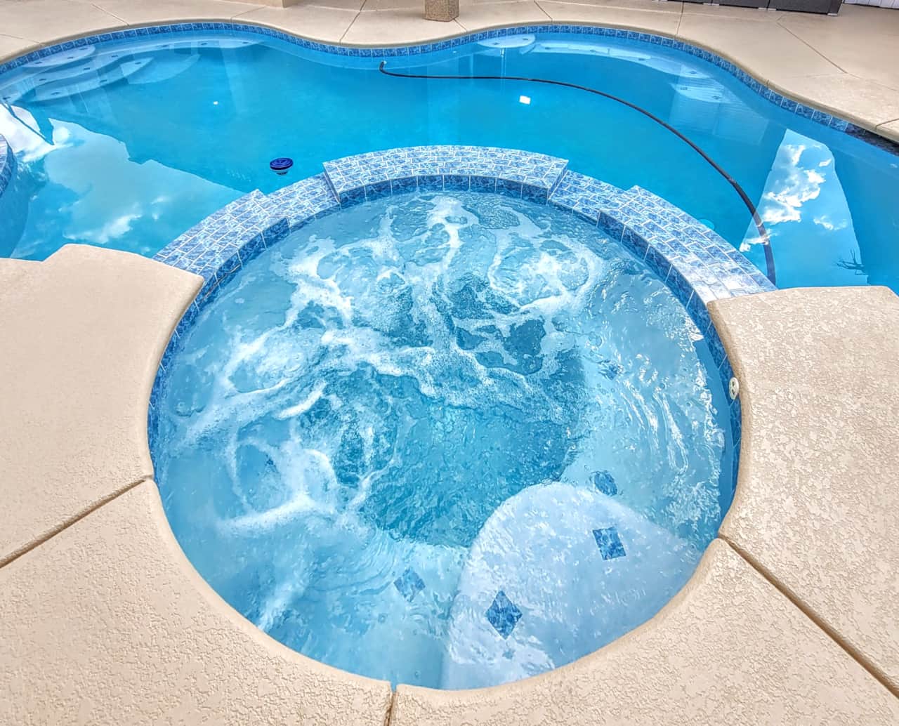 Overhead Hot Tub View