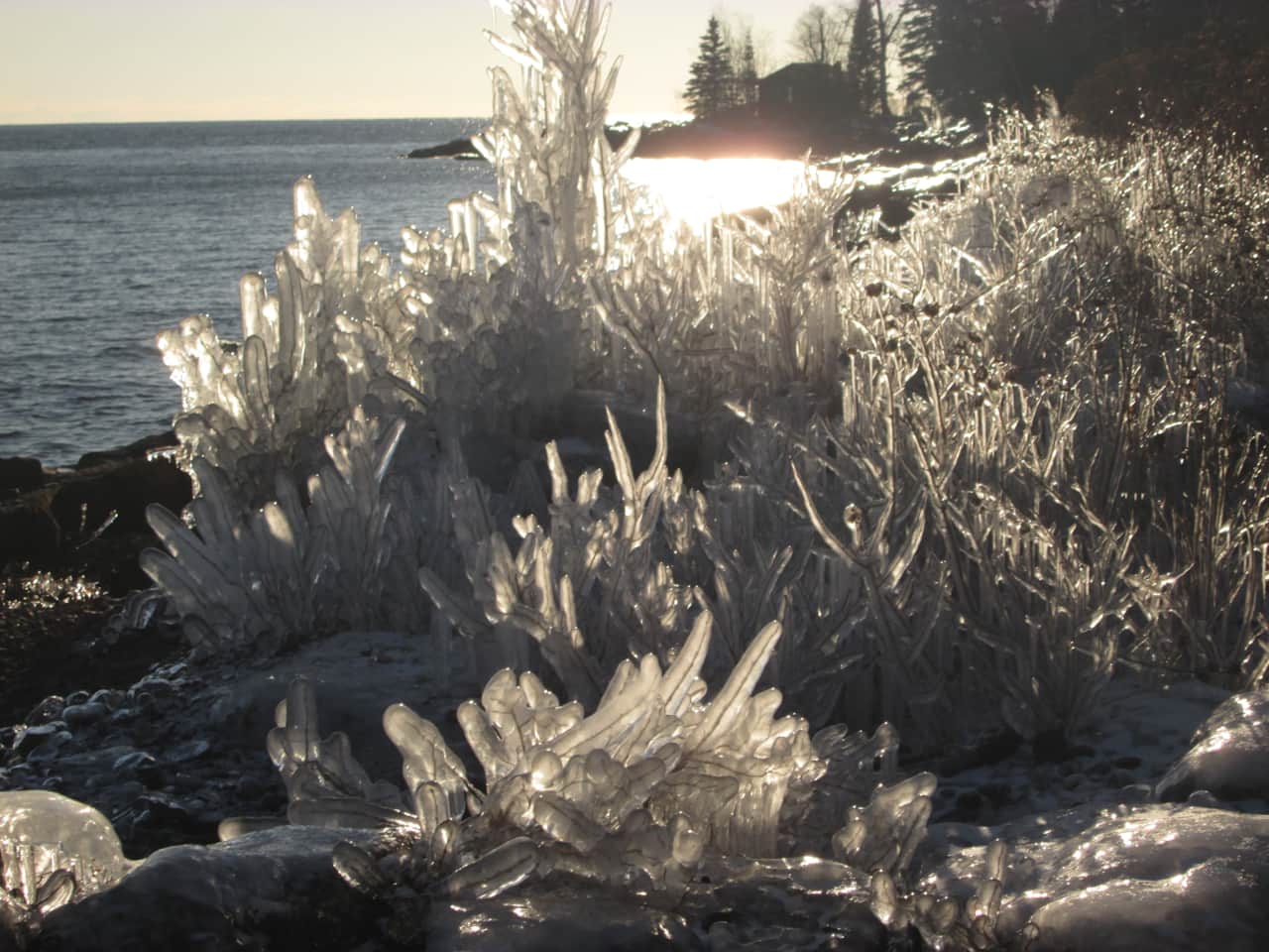 Ice Cities on the shoreline are beautiful