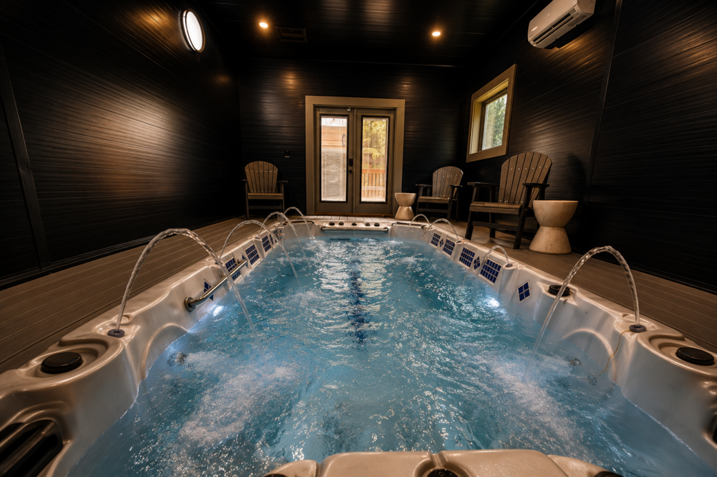 Rhinestone Ridge Retreat Indoor pool Rhinestone Ridge Retreat Indoor pool