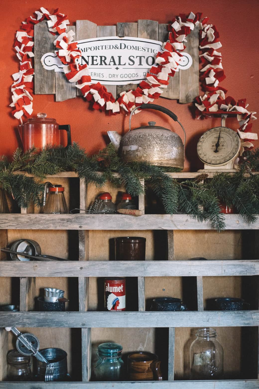 Whimsical touches in the kitchen enhance the barn theme.