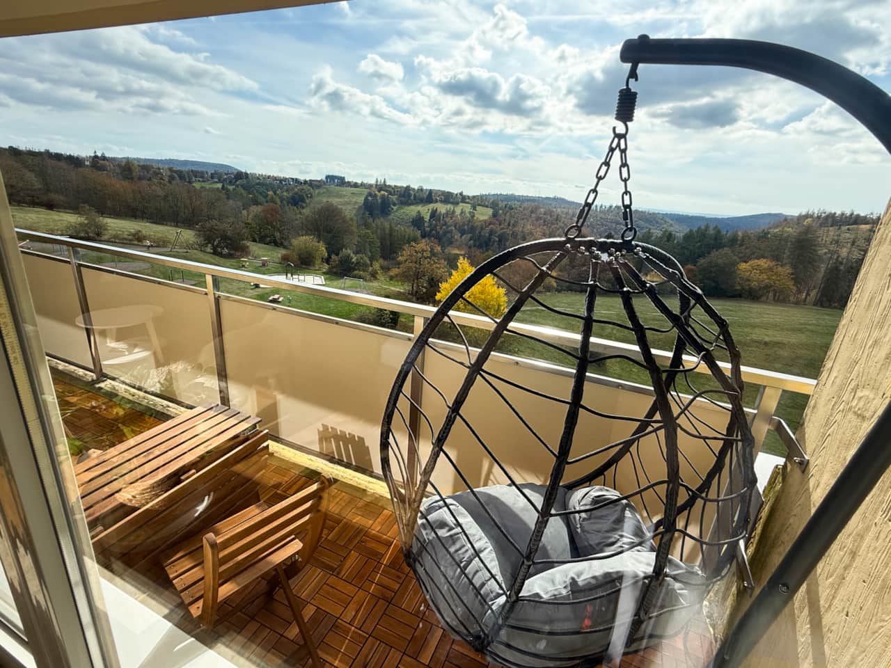 Ausblick vom Balkon